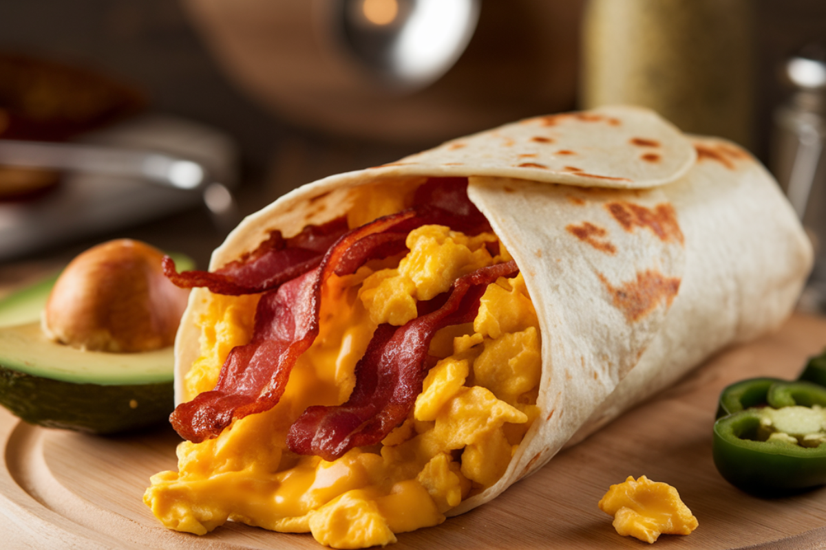 Breakfast-Burrito-with-Eggs-and-Bacon