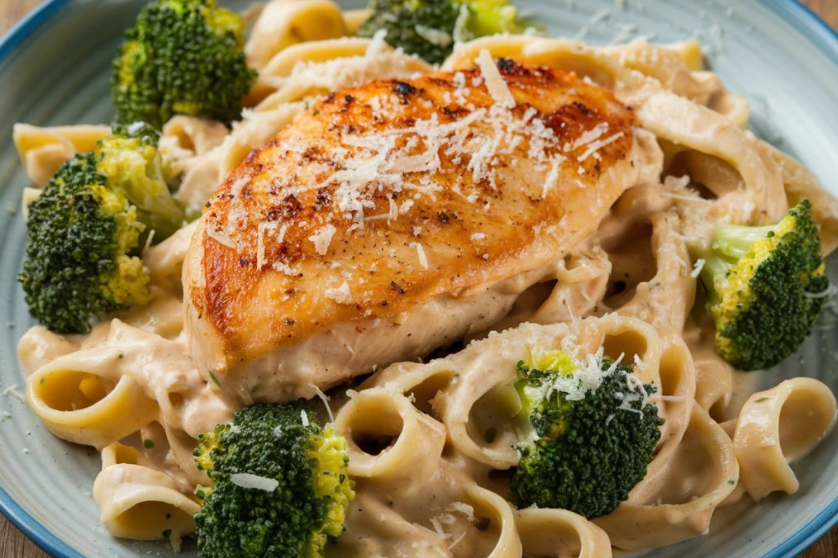 Chicken Alfredo with Broccoli