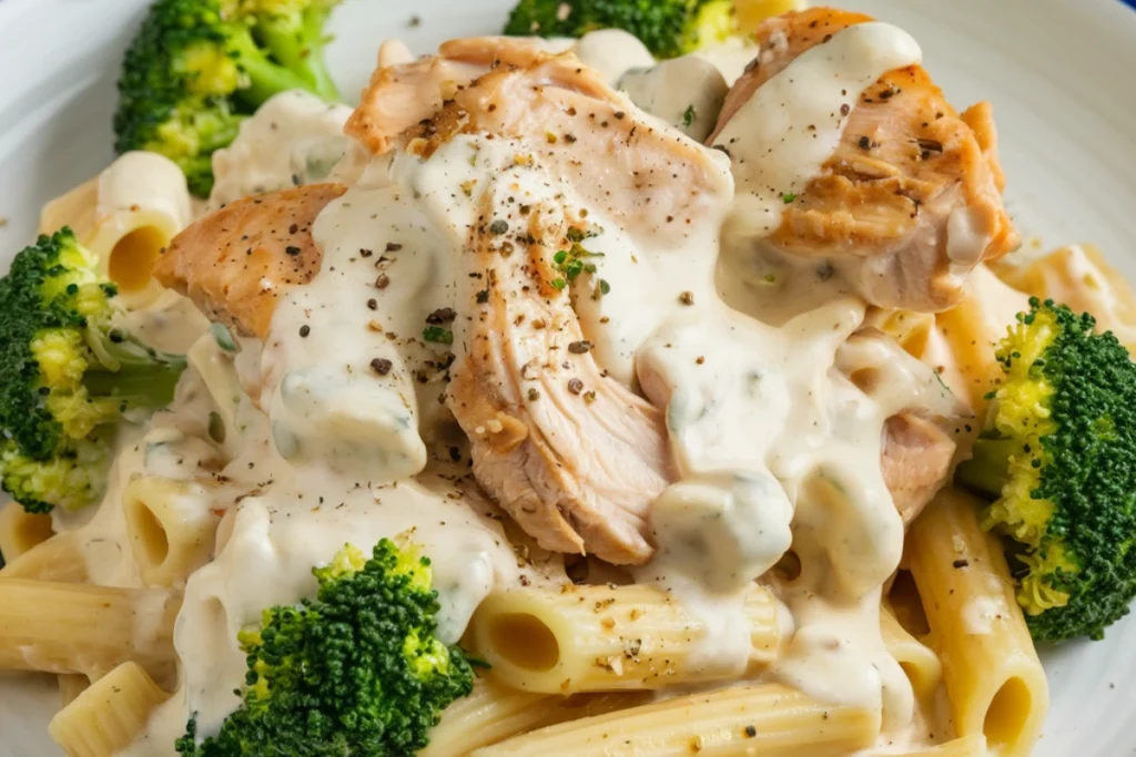 Chicken Alfredo with Broccoli