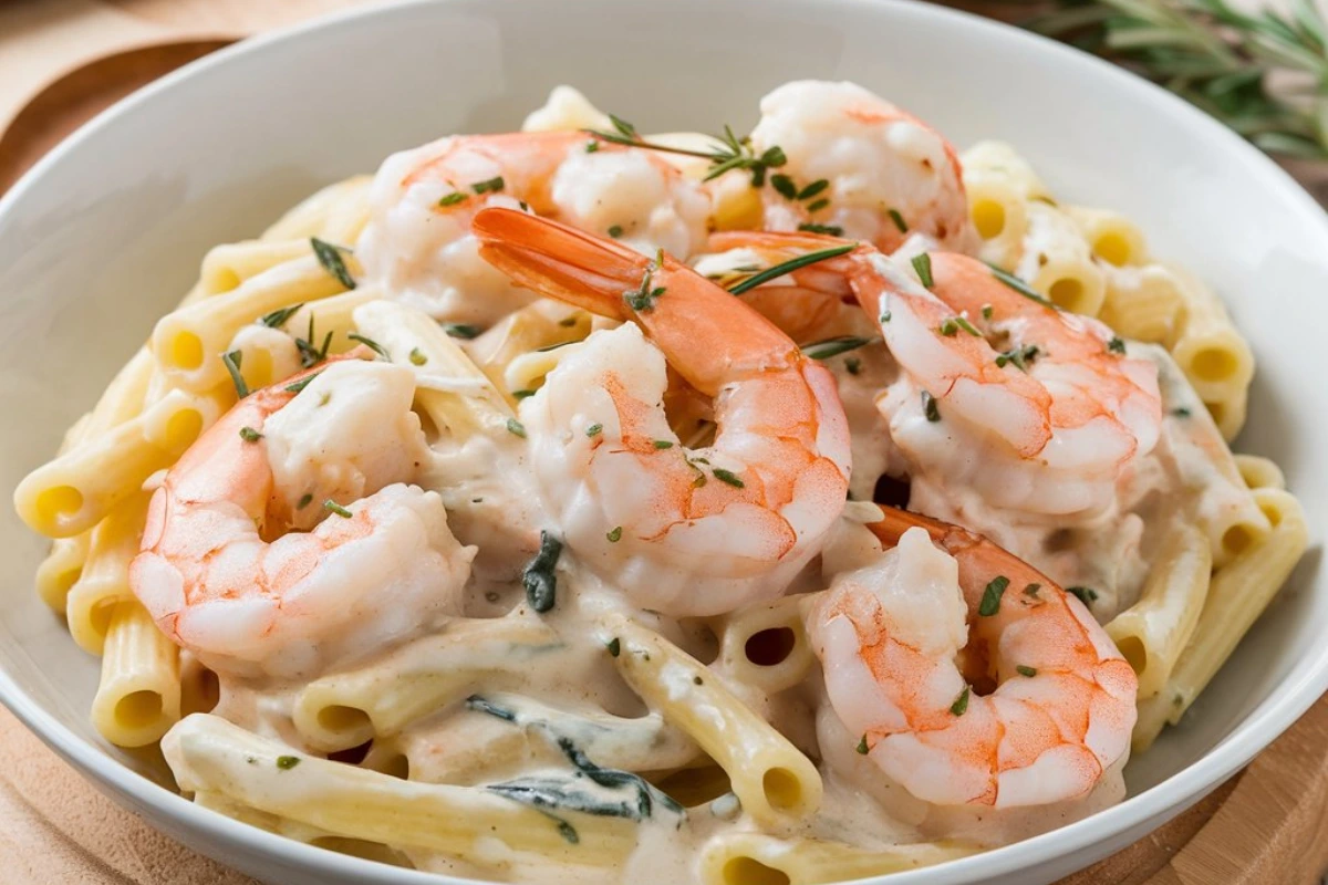 Creamy Garlic Shrimp Pasta