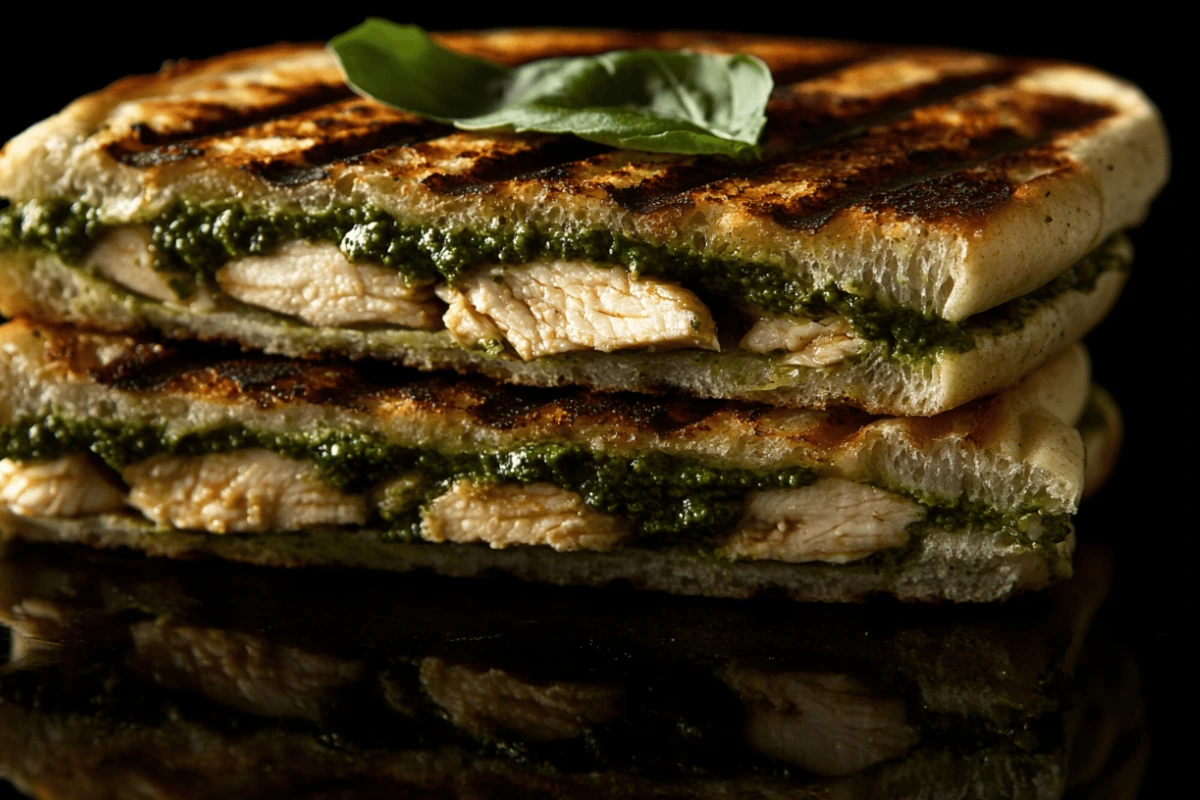 Grilled Chicken Pesto Panini 