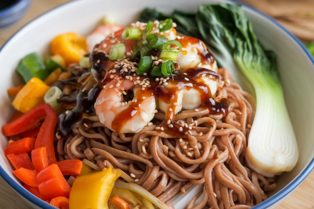 brown rice noodles