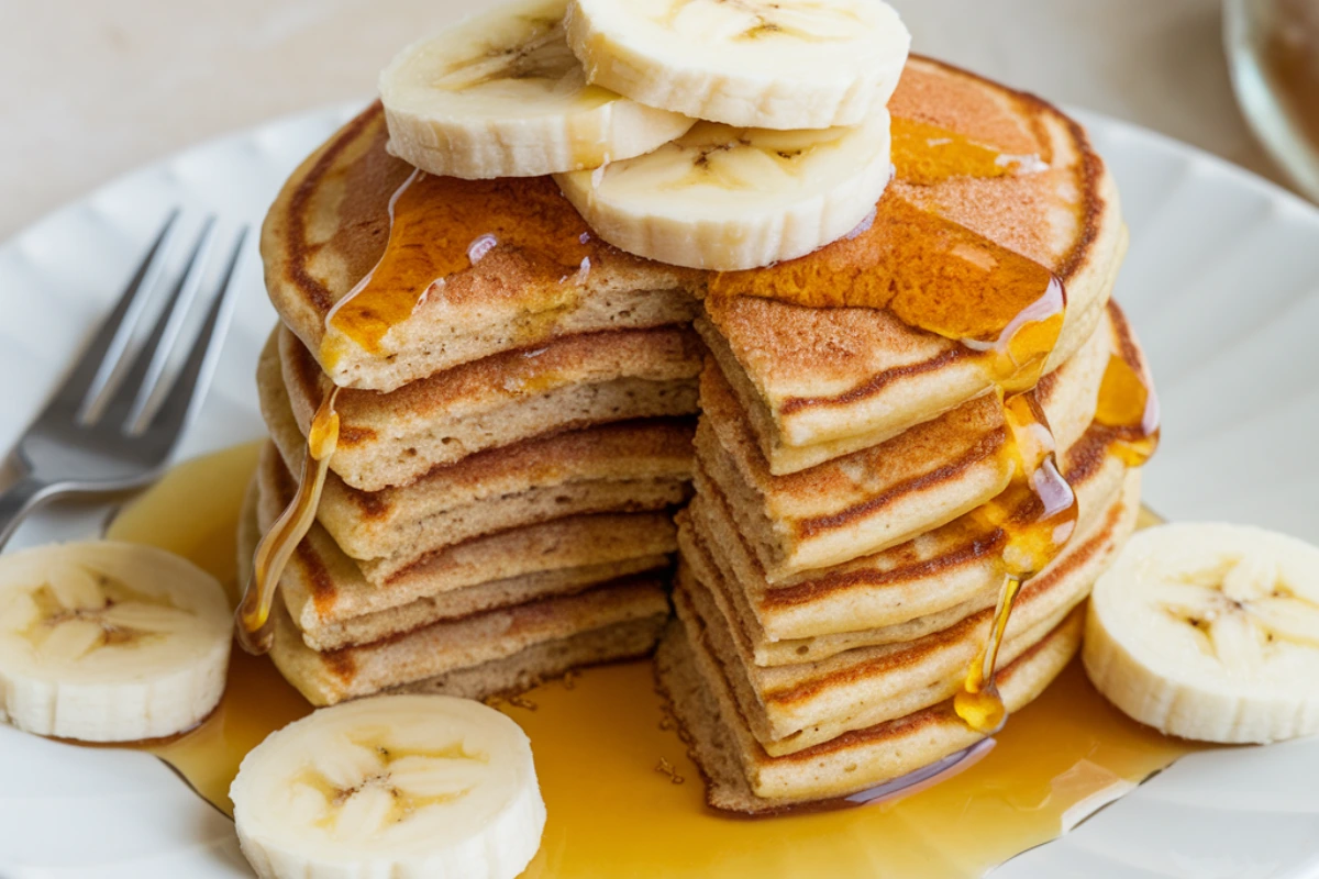 vegan banana pancakes