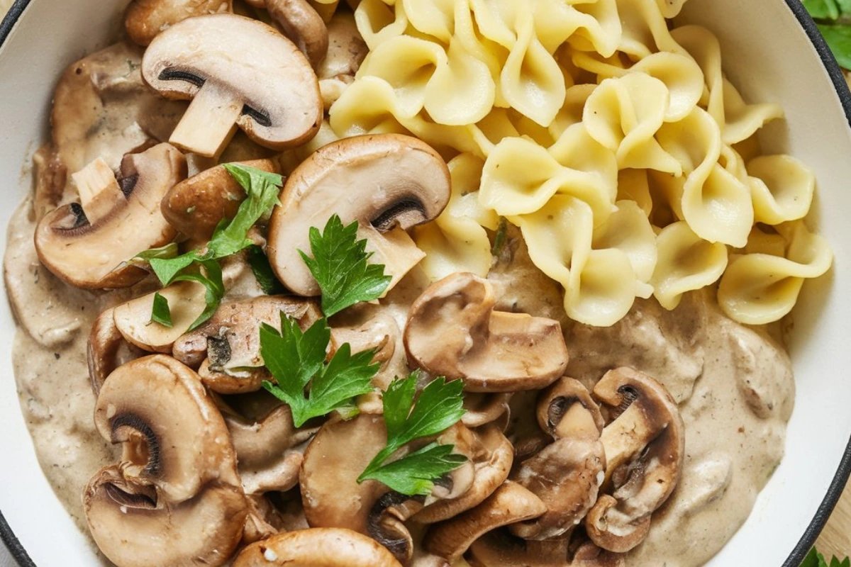 Vegan Mushroom Stroganoff